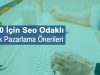2020 İçin Seo Odaklı İçerik Pazarlama Önerileri